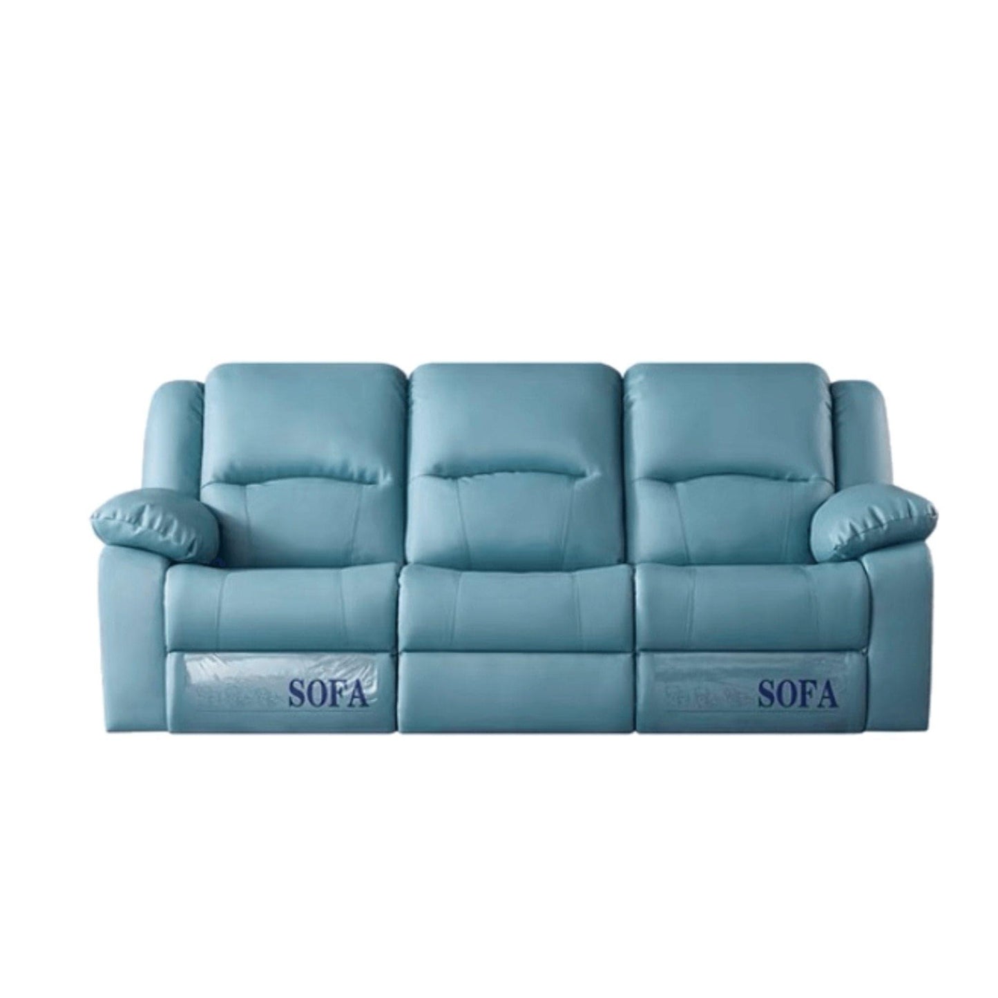 Home Atelier Italian Genuine Cowhide Leather / 3 seater ( +2 Manual Recliner) / Light Grey Tott Recliner Sofa