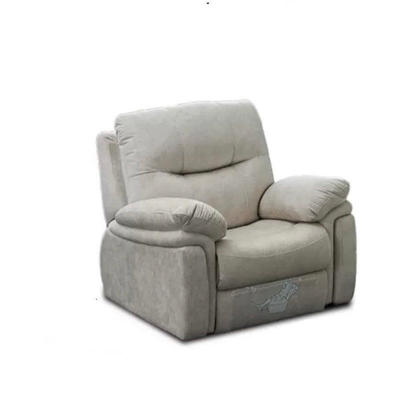 Home Atelier Italian Velvet Fabric / 1 seater ( manual swivel recliner) / Cream Ansel Velvet Electric Recliner Sofa