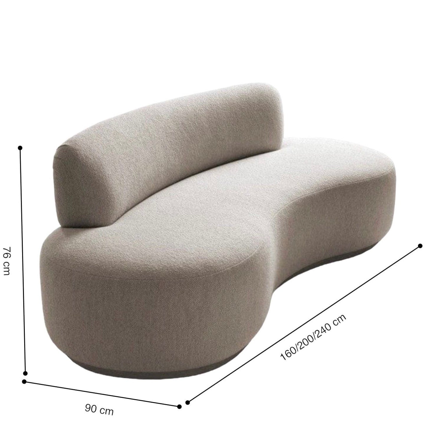 Home Atelier Jameson Performance Boucle Curve Sofa