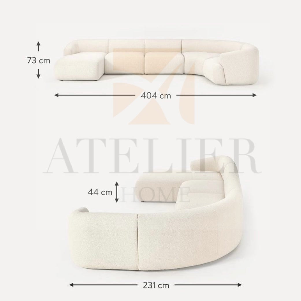 Home Atelier Jardin Sectional U-shape Sofa