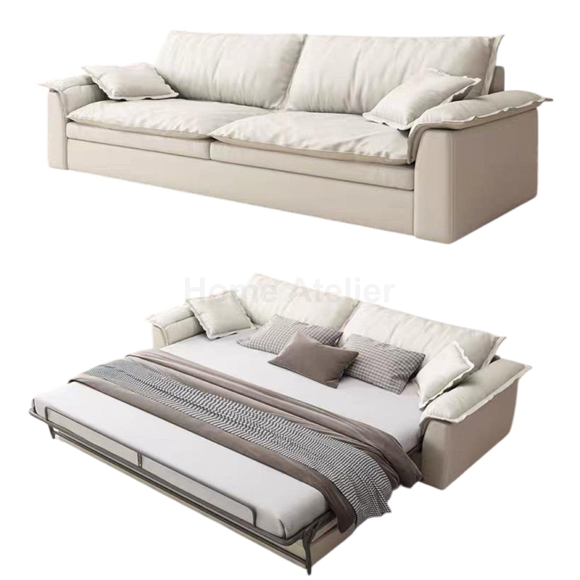 Home Atelier Jaron Scratch Resistant Foldable Sofa Bed with Mattress