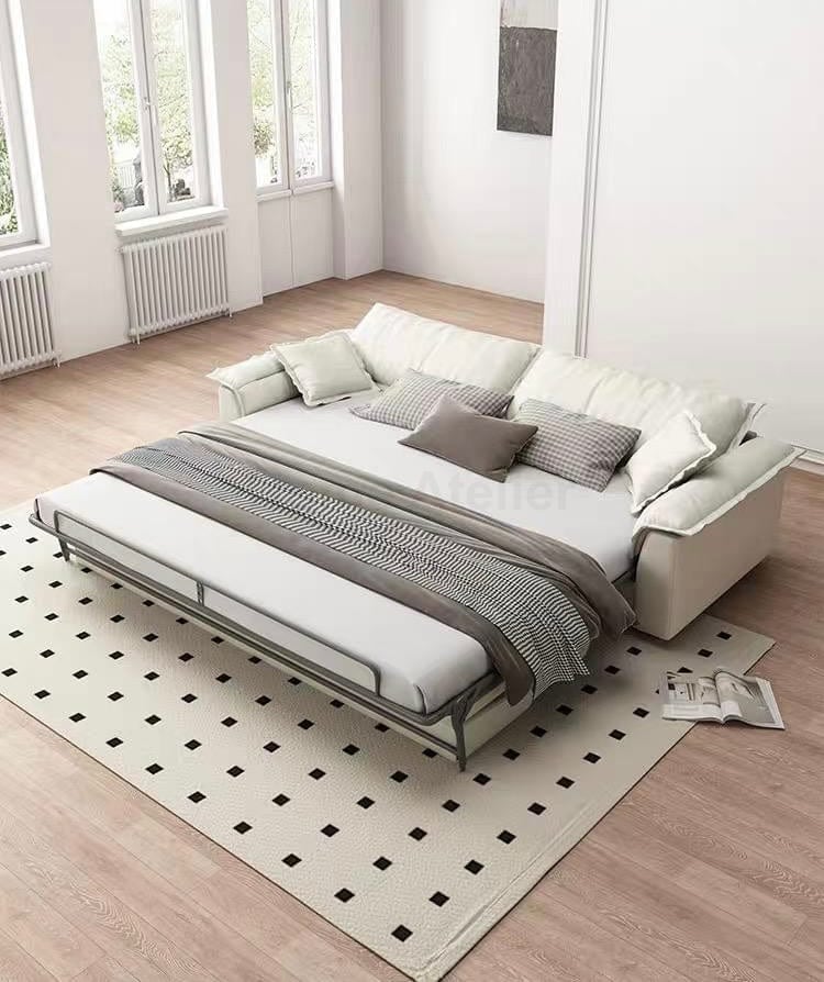 Home Atelier Jaron Scratch Resistant Foldable Sofa Bed with Mattress