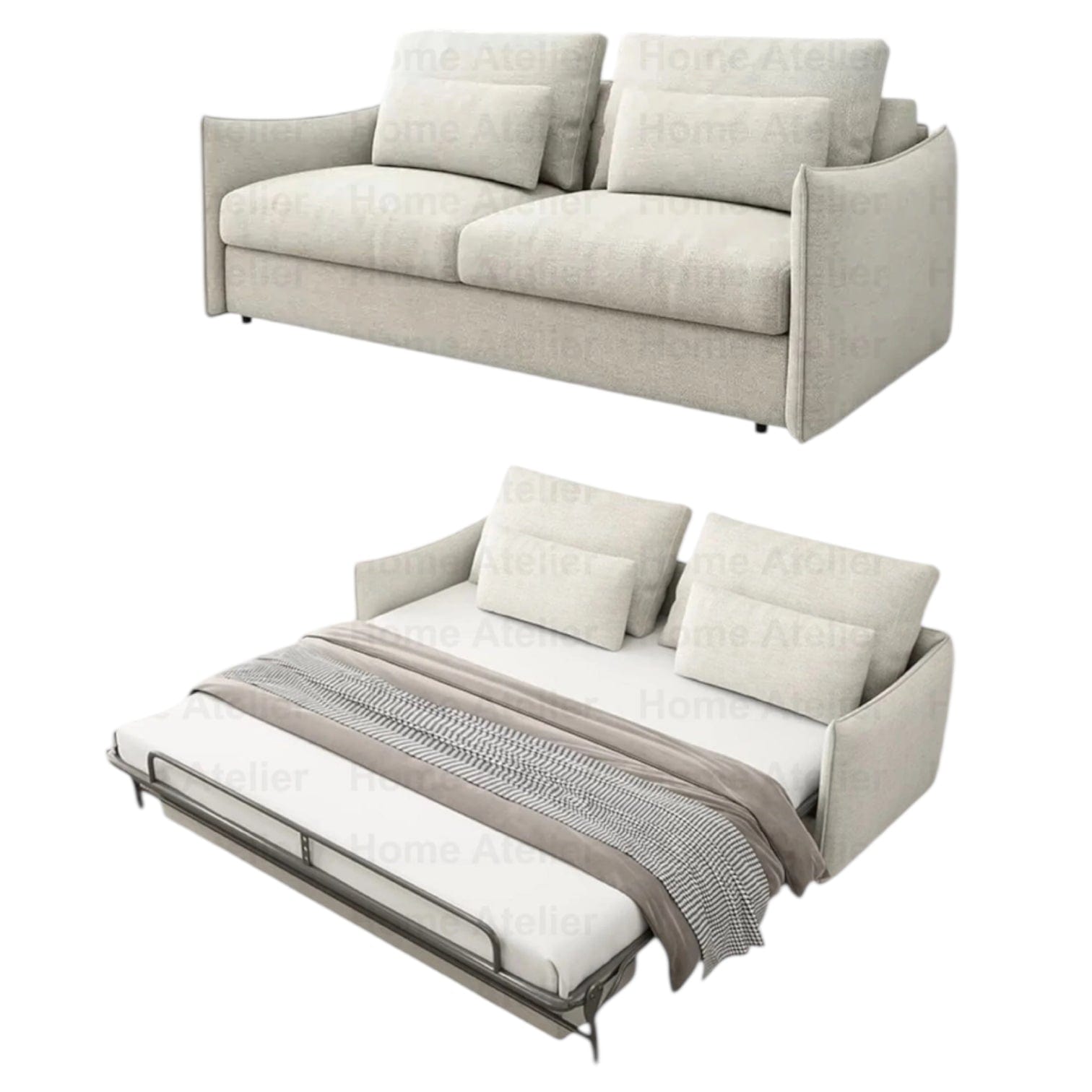 Home Atelier Jervois Foldable Sofa Bed with Mattress