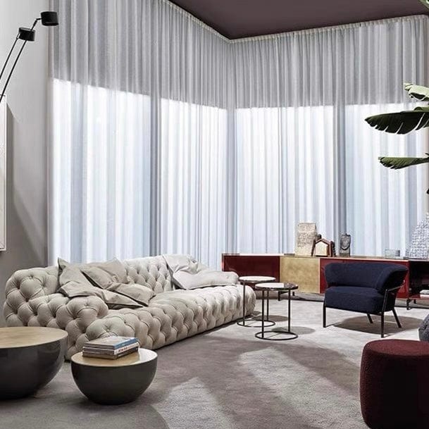 Home Atelier Jill Scratch Resistant Tufted Chesterfield Sofa