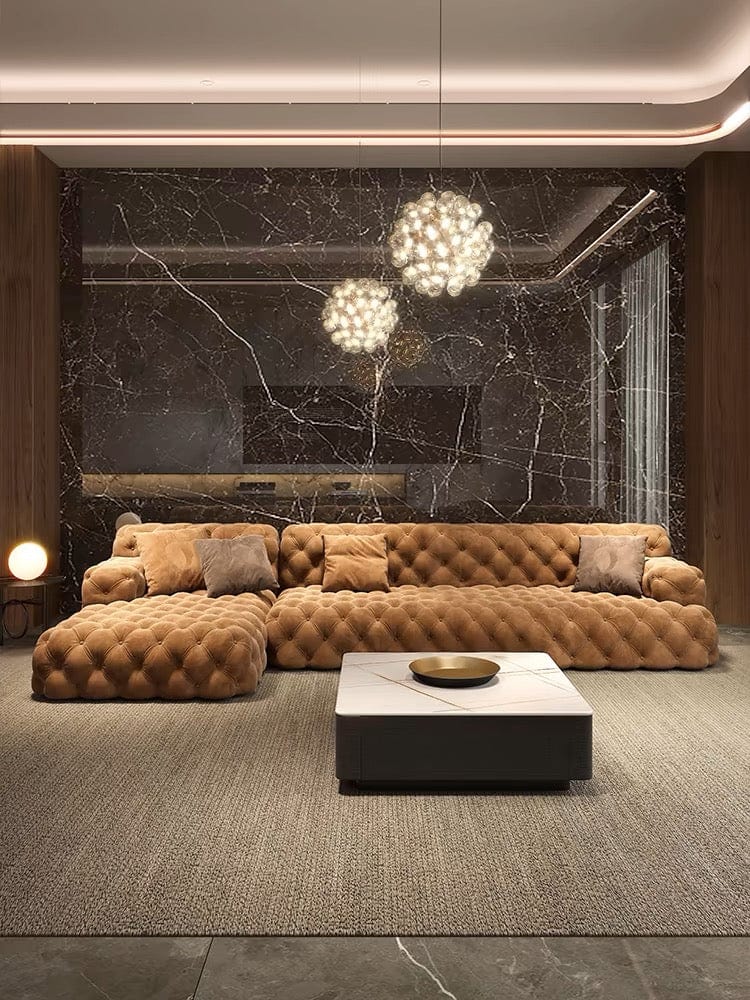 Home Atelier Jill Scratch Resistant Tufted Chesterfield Sofa