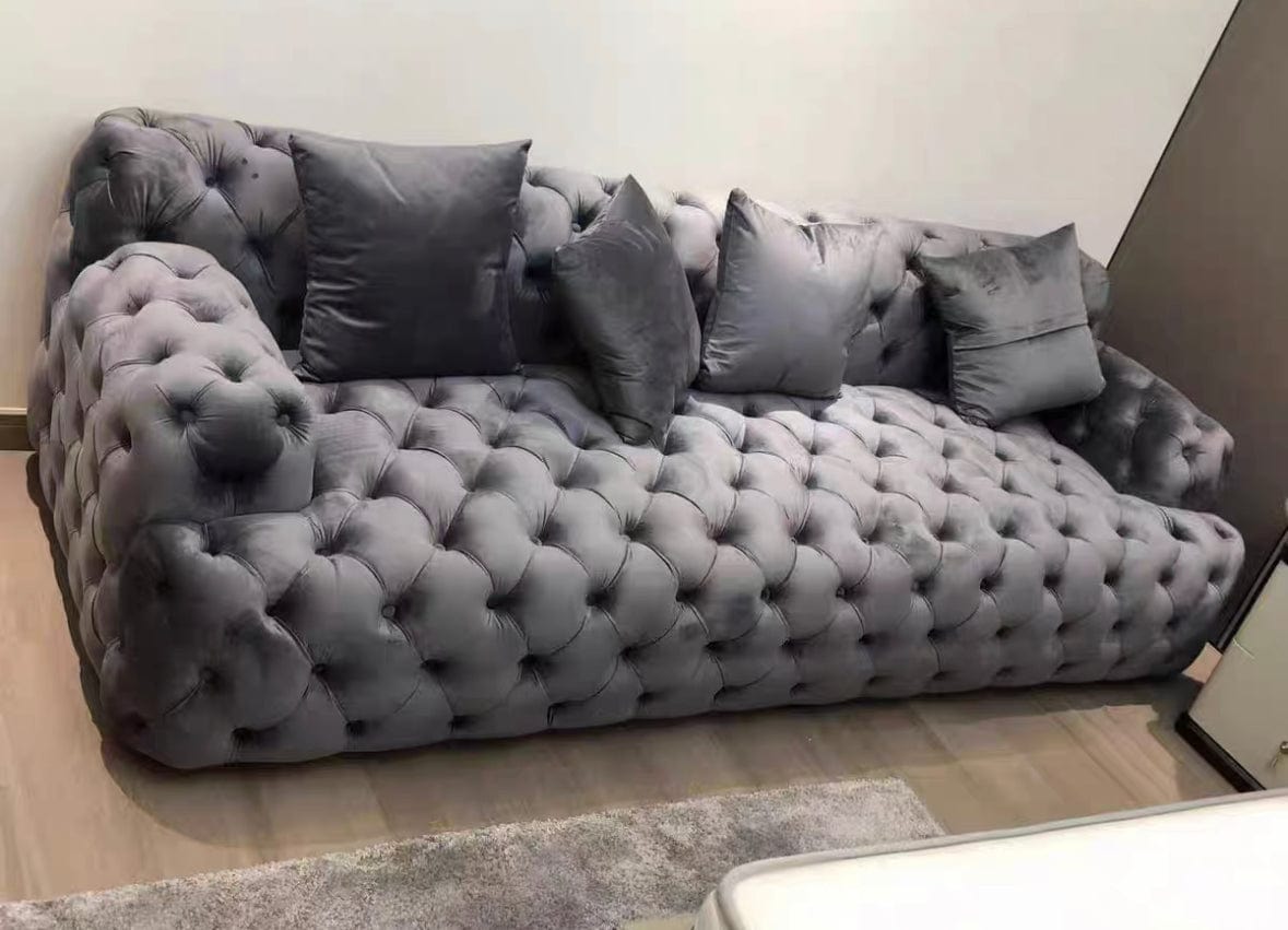 Home Atelier Jill Scratch Resistant Tufted Chesterfield Sofa