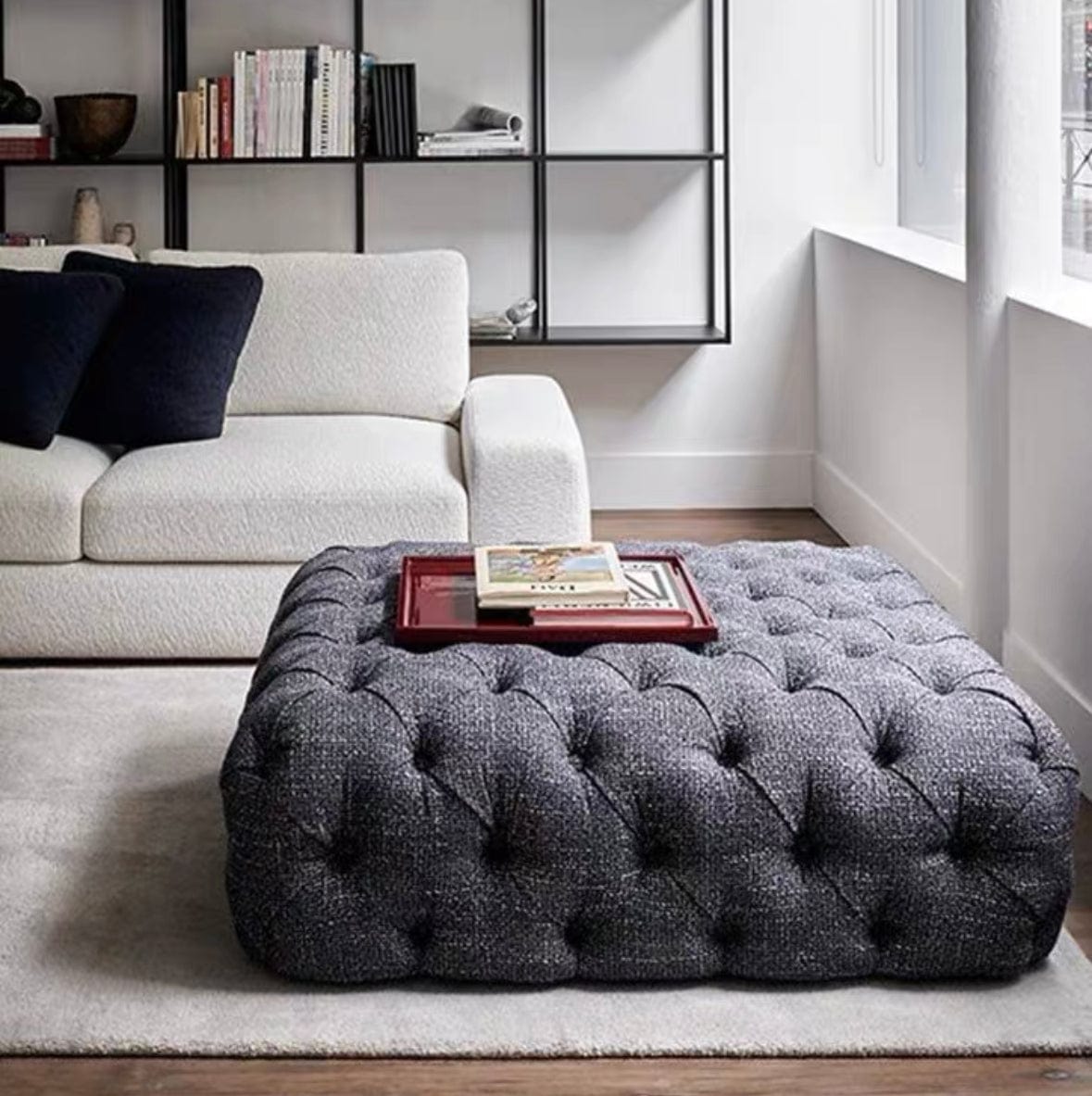 Home Atelier Jill Tufted Chesterfield Sofa
