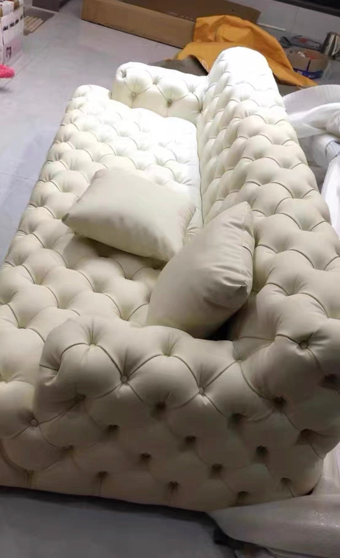 Home Atelier Jill Tufted Chesterfield Sofa
