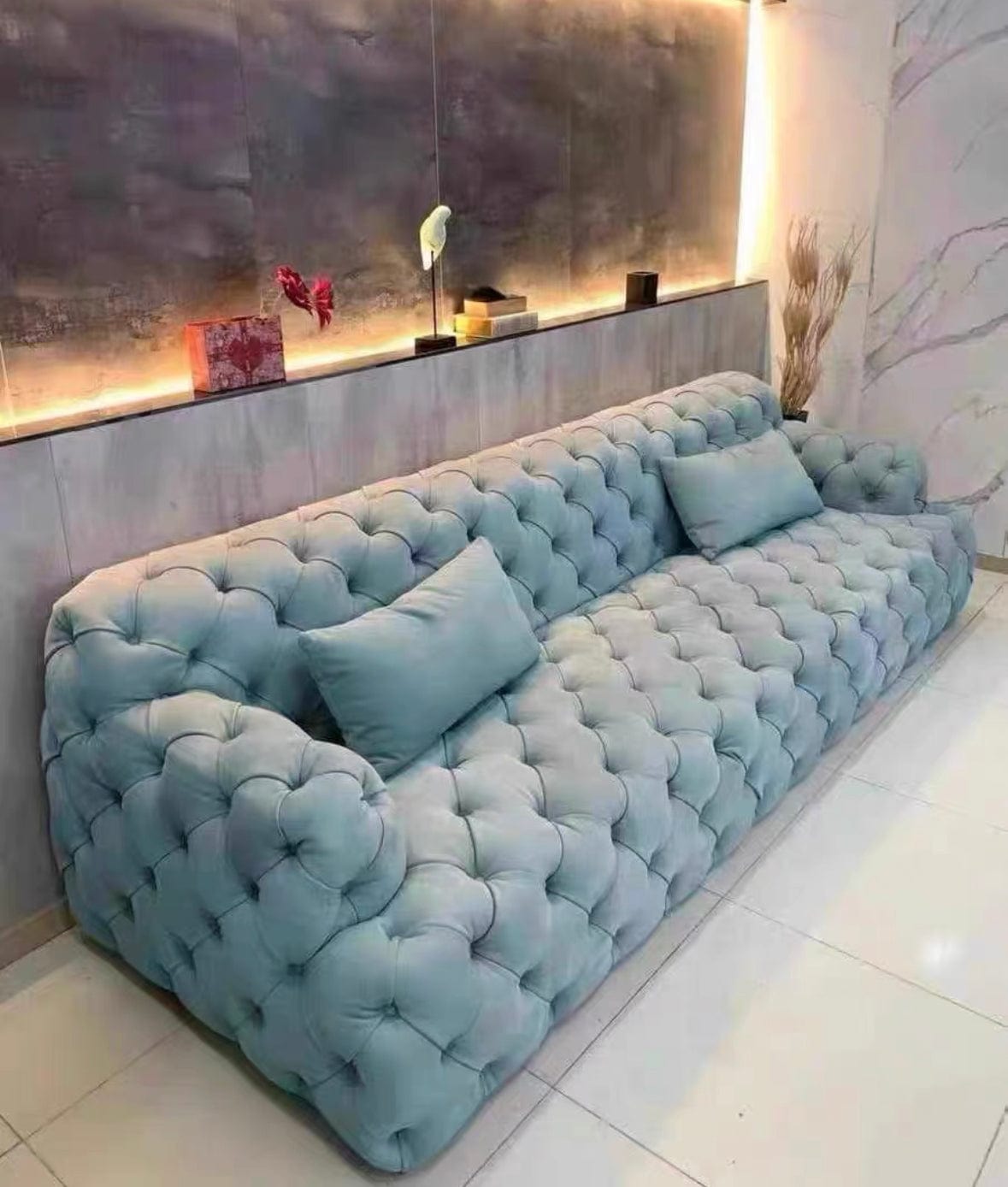 Home Atelier Jill Tufted Chesterfield Sofa