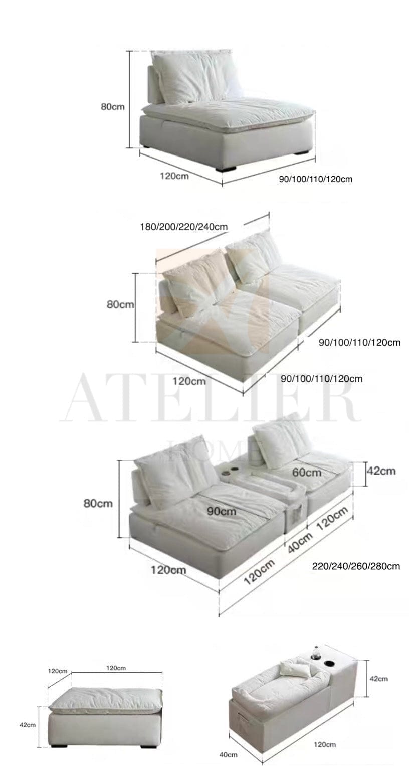 Home Atelier Joan Boucle Slider Sofa