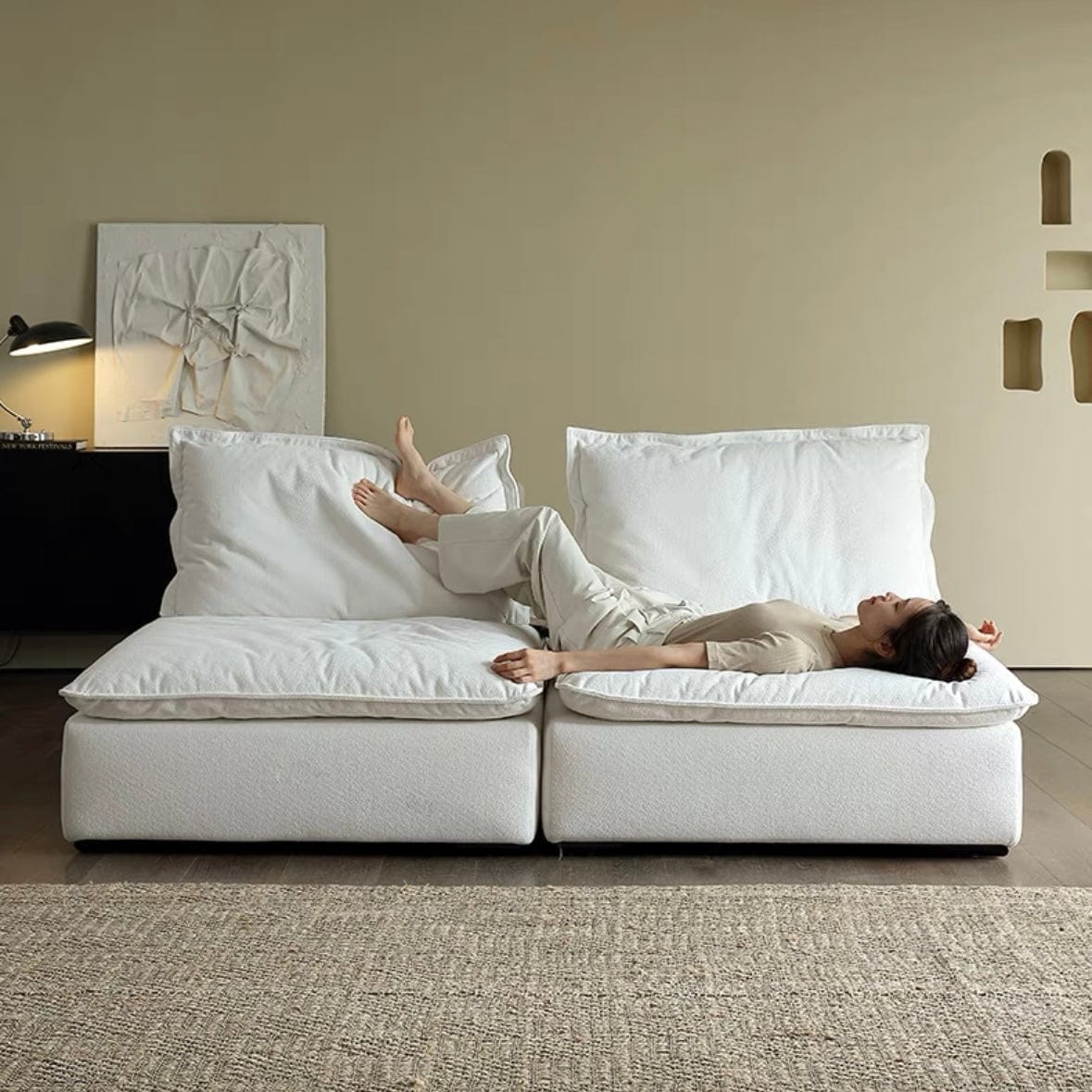 Home Atelier Joan Boucle Slider Sofa