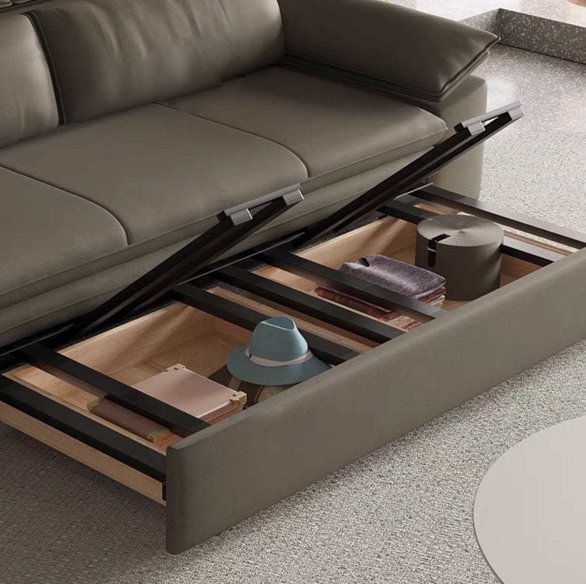 Home Atelier Joel Extendable Storage Sofa Bed