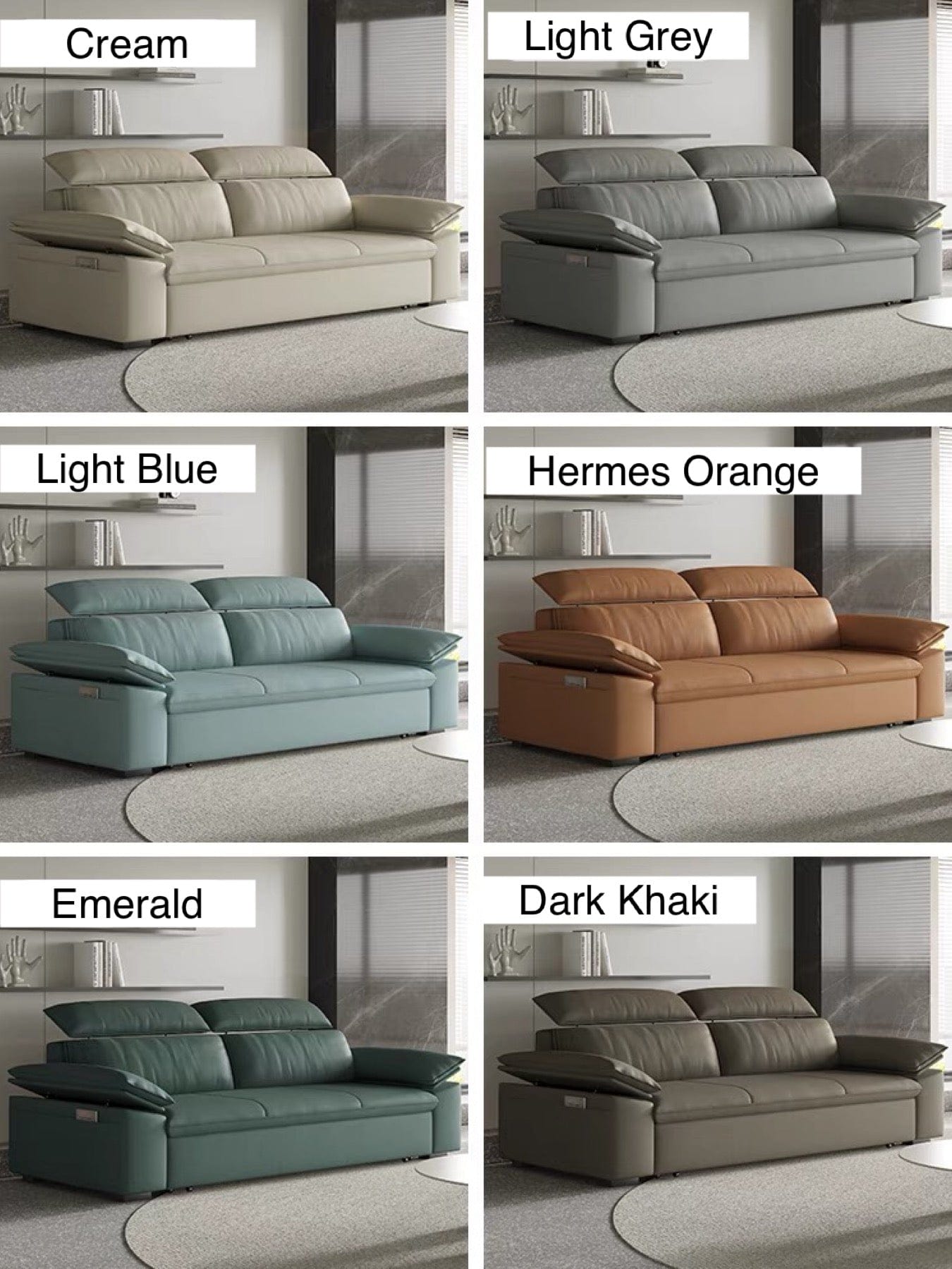 Home Atelier Joel Extendable Storage Sofa Bed