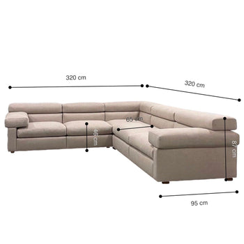 Home Atelier Jordan Sectional L-shape Sofa