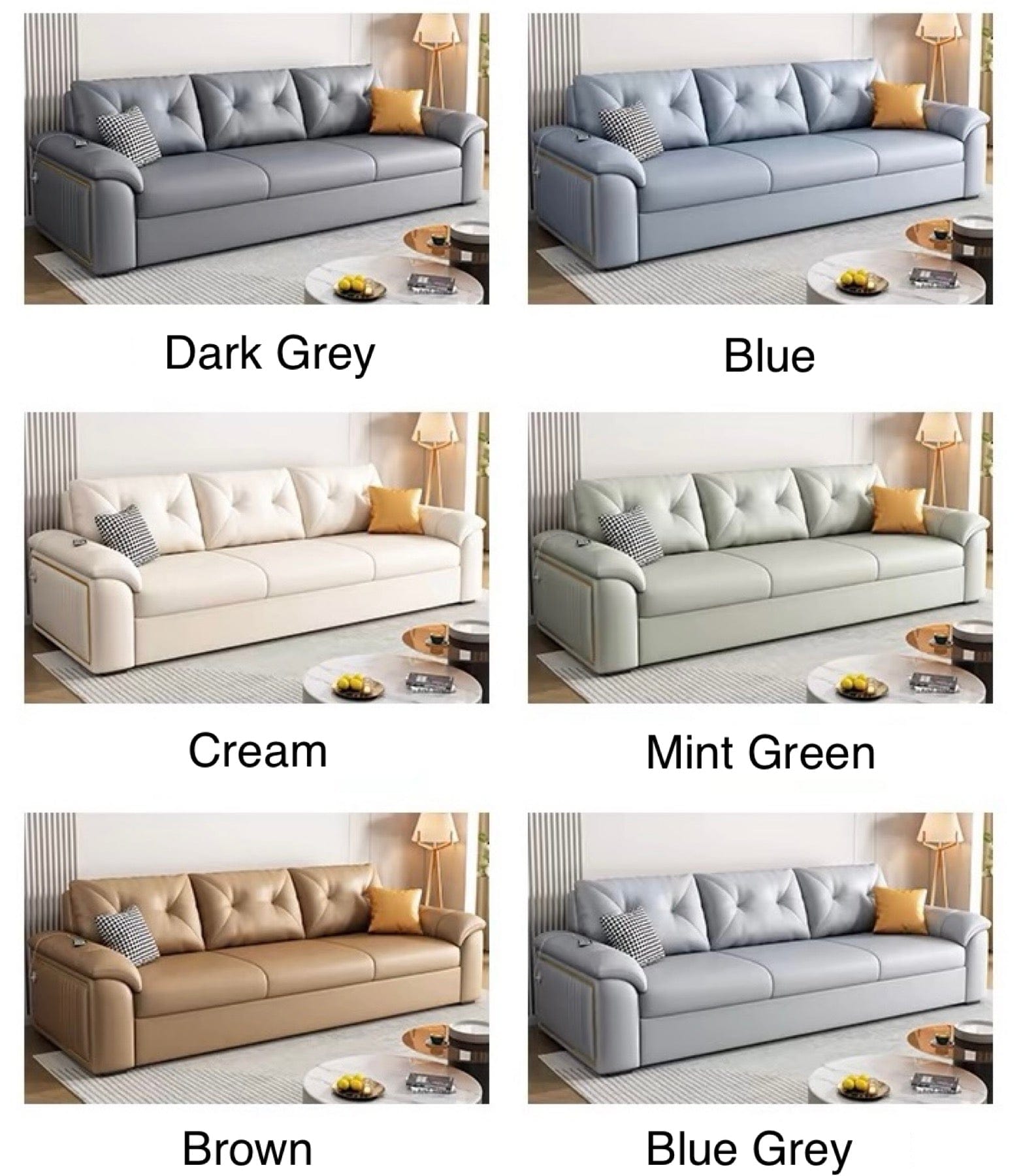 Home Atelier Josephine Scratch Resistant Storage Sofa Bed