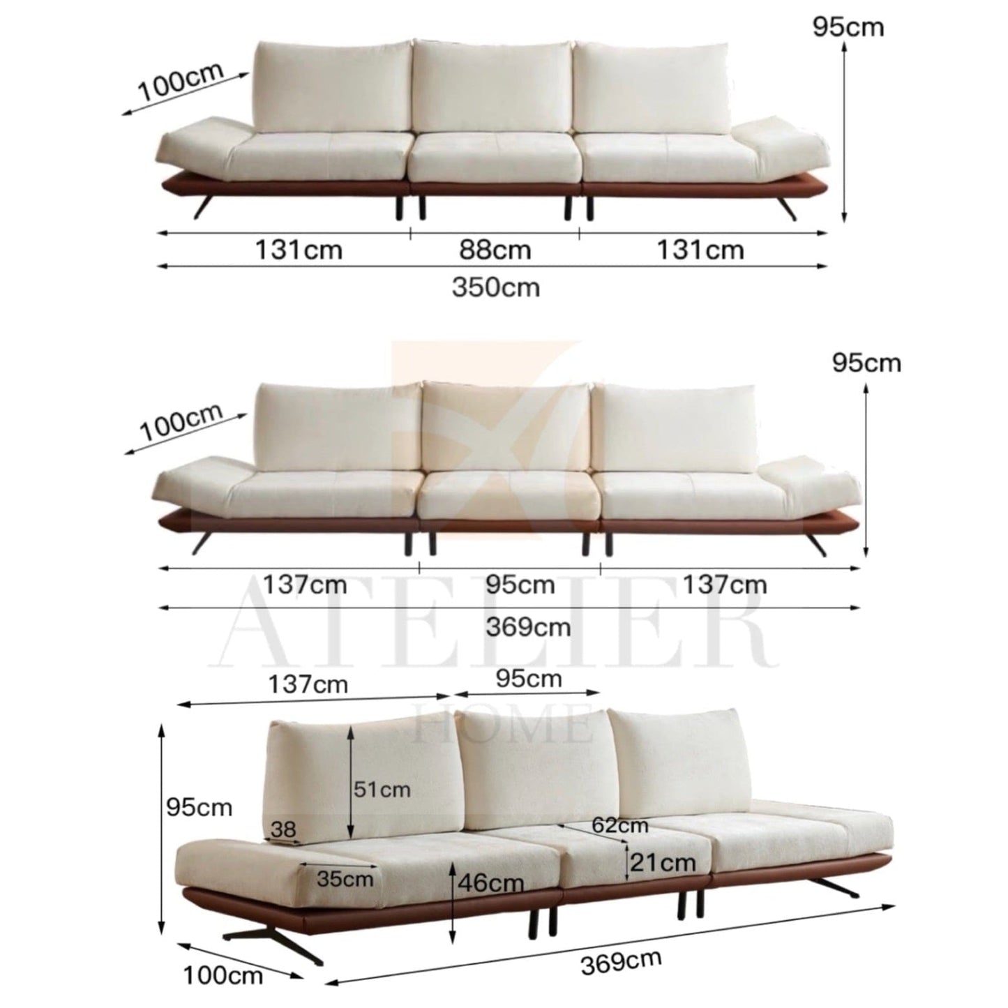 Home Atelier Kane Transformable Sofa