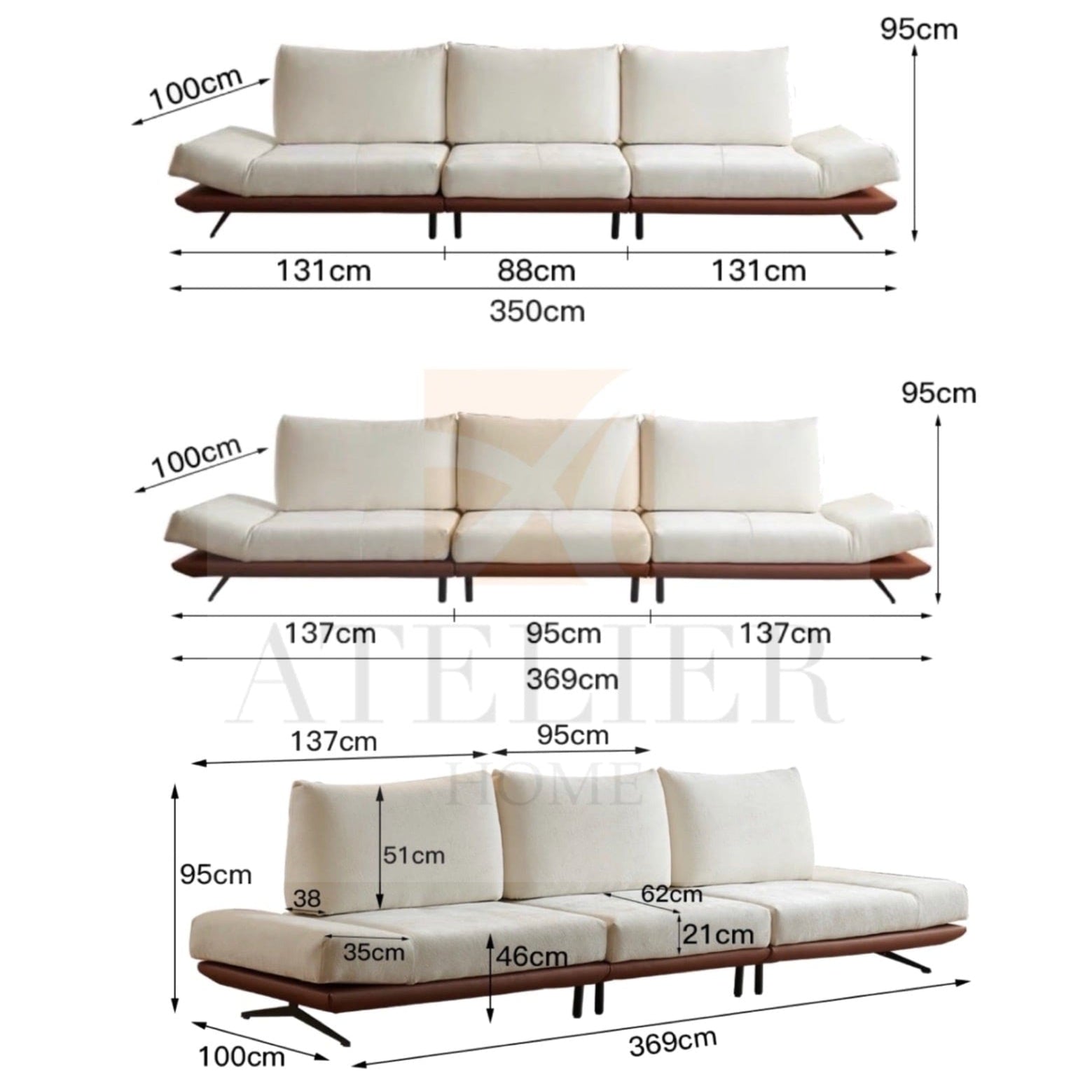 Home Atelier Kane Transformable Sofa