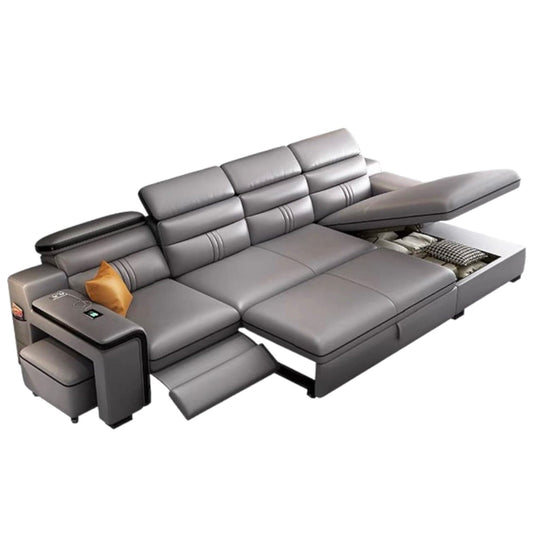 Home Atelier Karl Electric Recliner Leather Sofa Bed