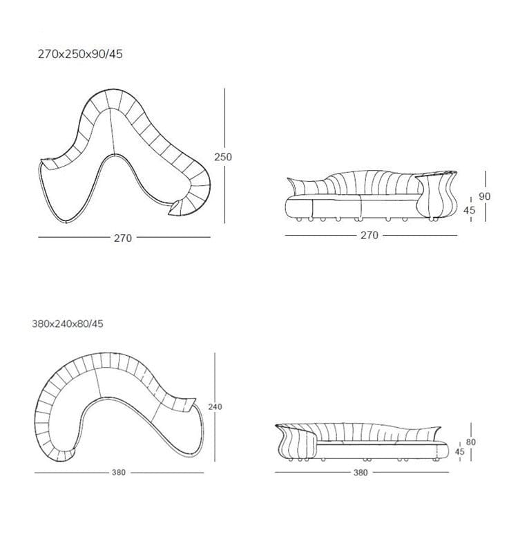 Home Atelier Kegan Curve Sofa