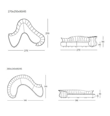Home Atelier Kegan Curve Sofa