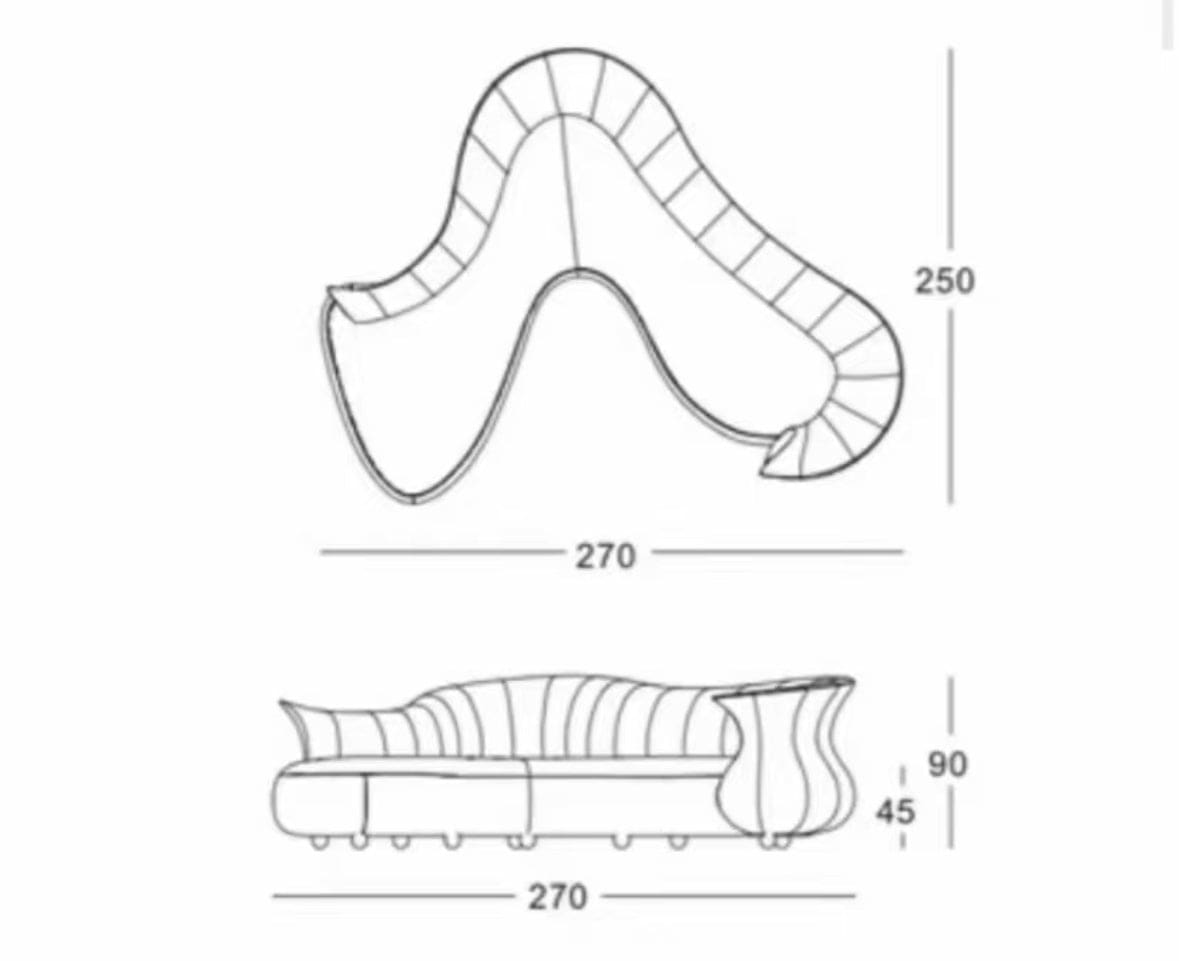 Home Atelier Kegan Curve Sofa