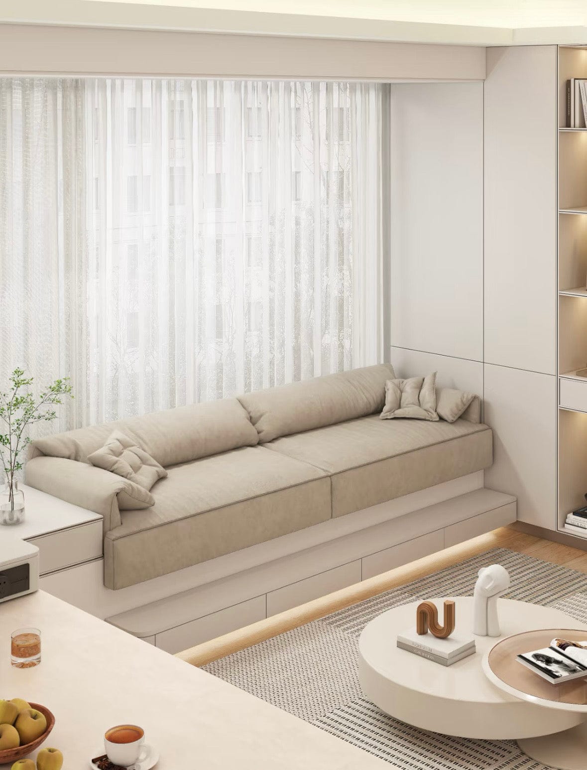 Home Atelier Kegan Scratch Resistant Customise Bay Window Sofa