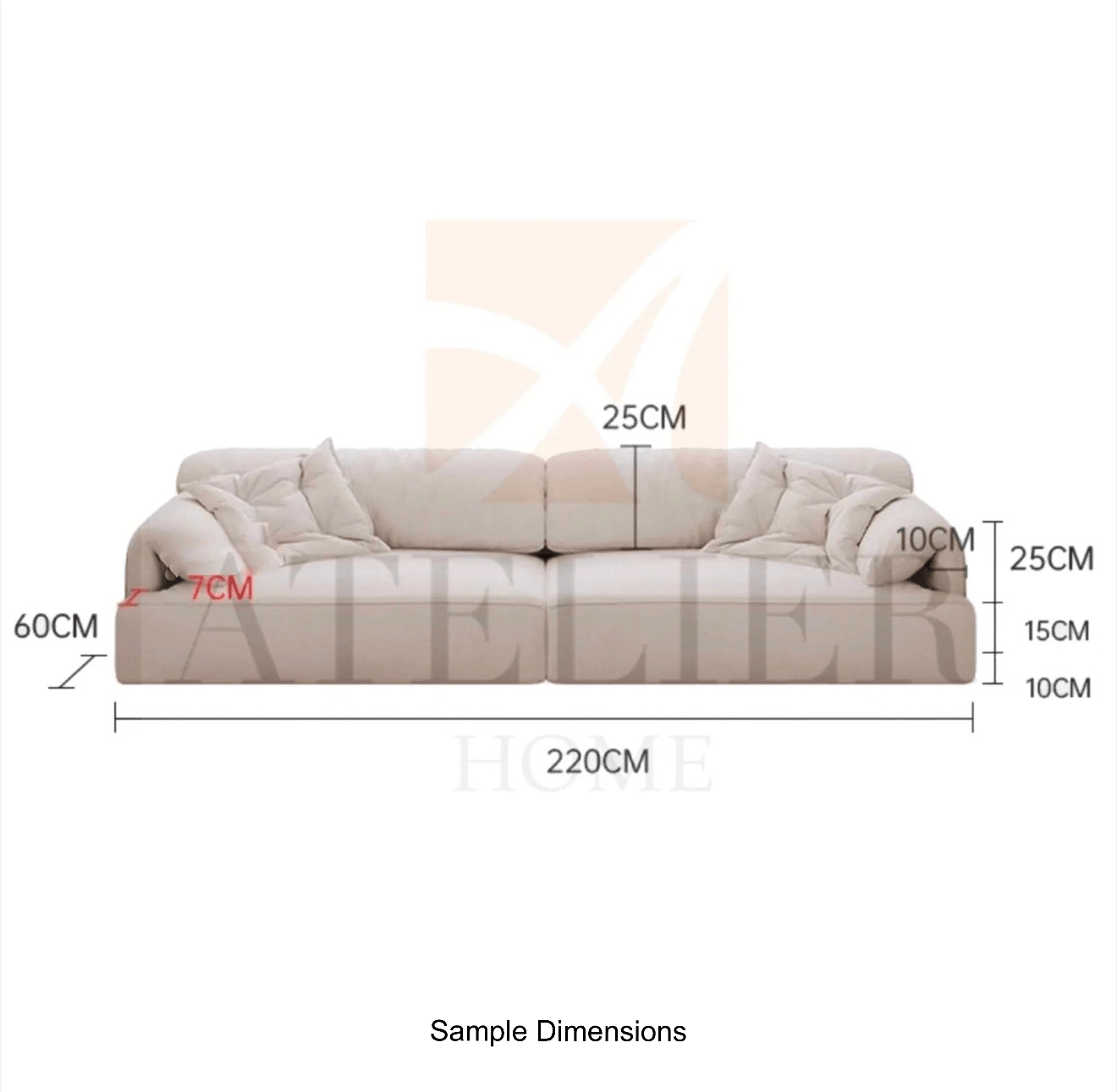 Home Atelier Kegan Scratch Resistant Customise Bay Window Sofa