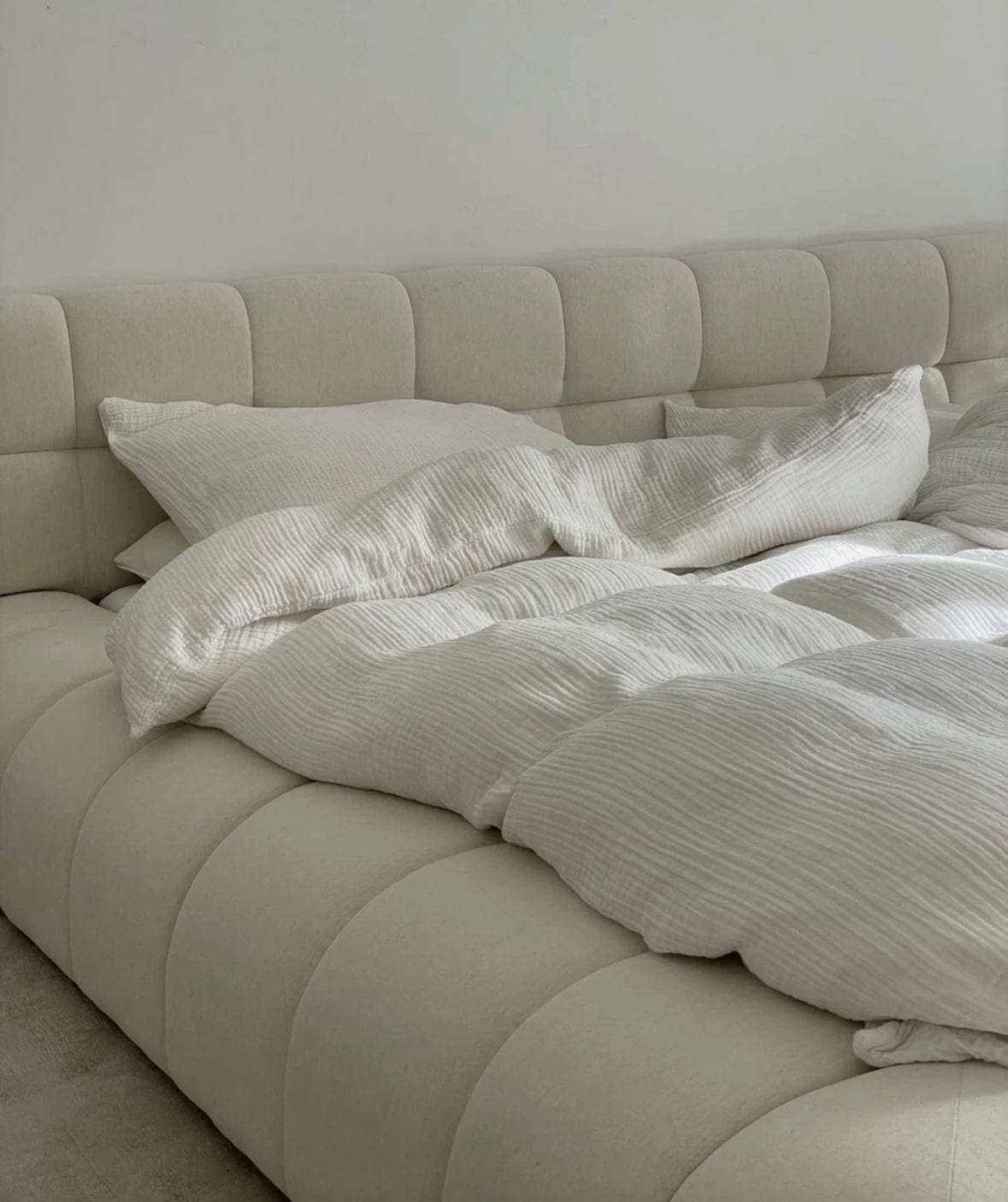 Home Atelier Kelly Boucle Bed Frame