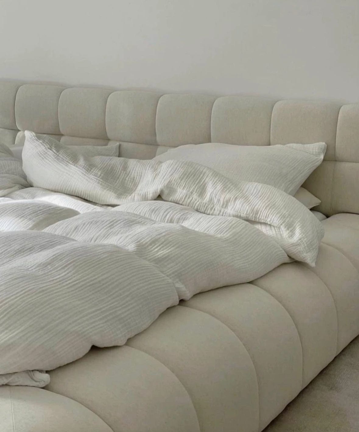 Home Atelier Kelly Boucle Bed Frame