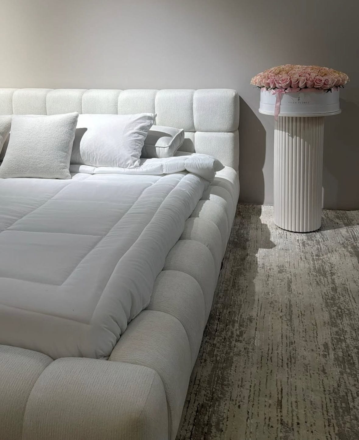 Home Atelier Kelly Boucle Bed Frame