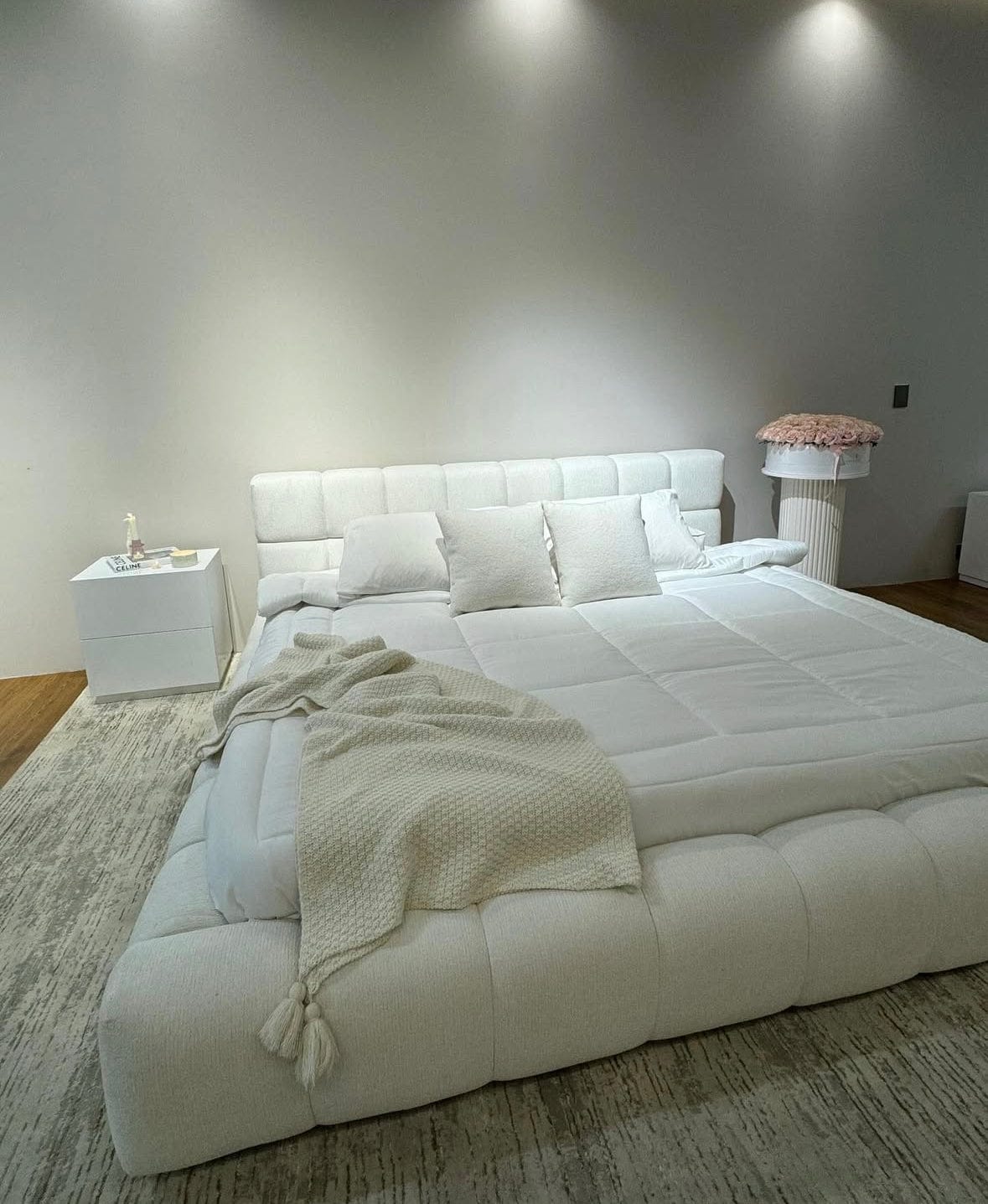 Home Atelier Kelly Boucle Bed Frame
