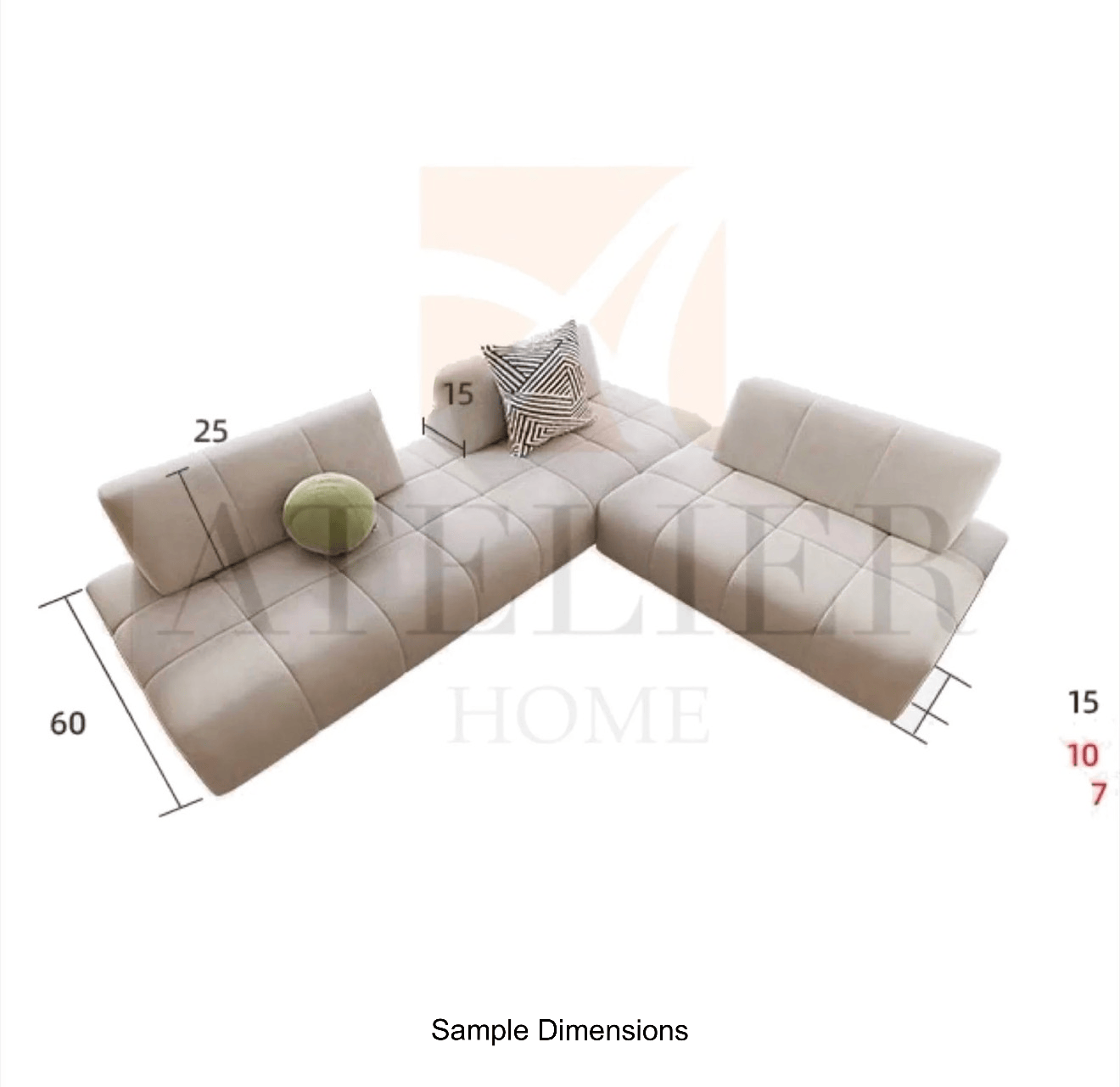 Home Atelier Kenn Scratch Resistant Customise Bay Window Sofa