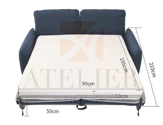 Home Atelier Kira Foldable Sofa Bed with Mattress