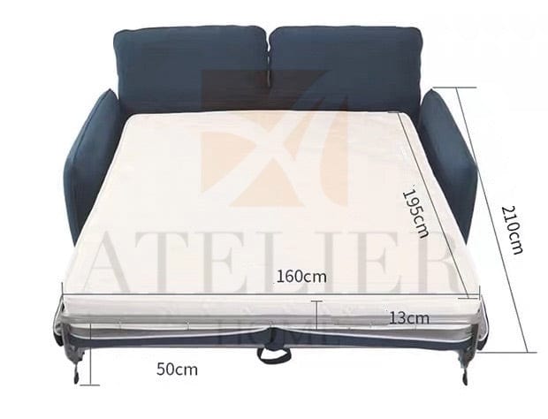 Home Atelier Kira Foldable Sofa Bed with Mattress