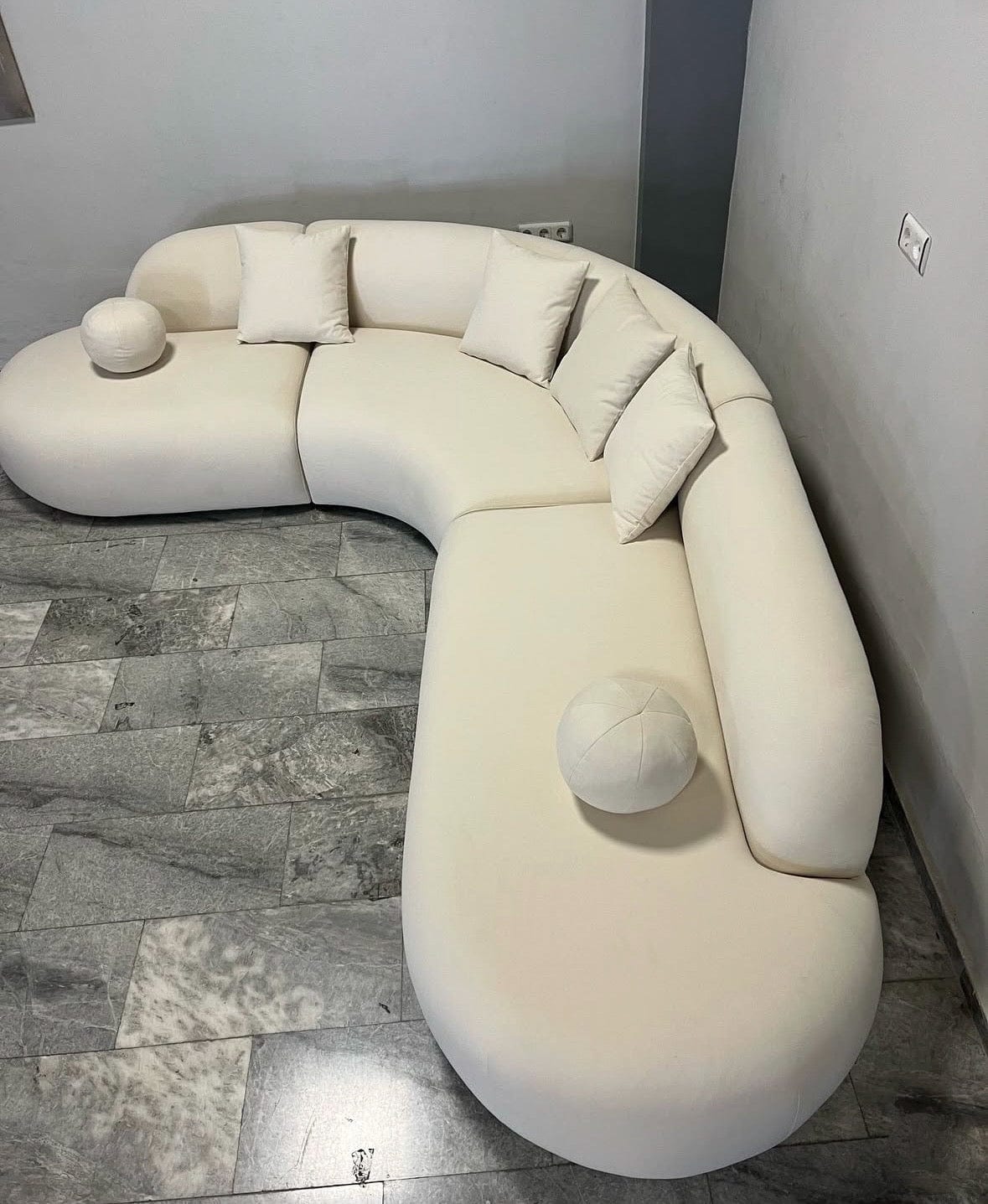 Home Atelier Lacos Performance Boucle Curve Sofa