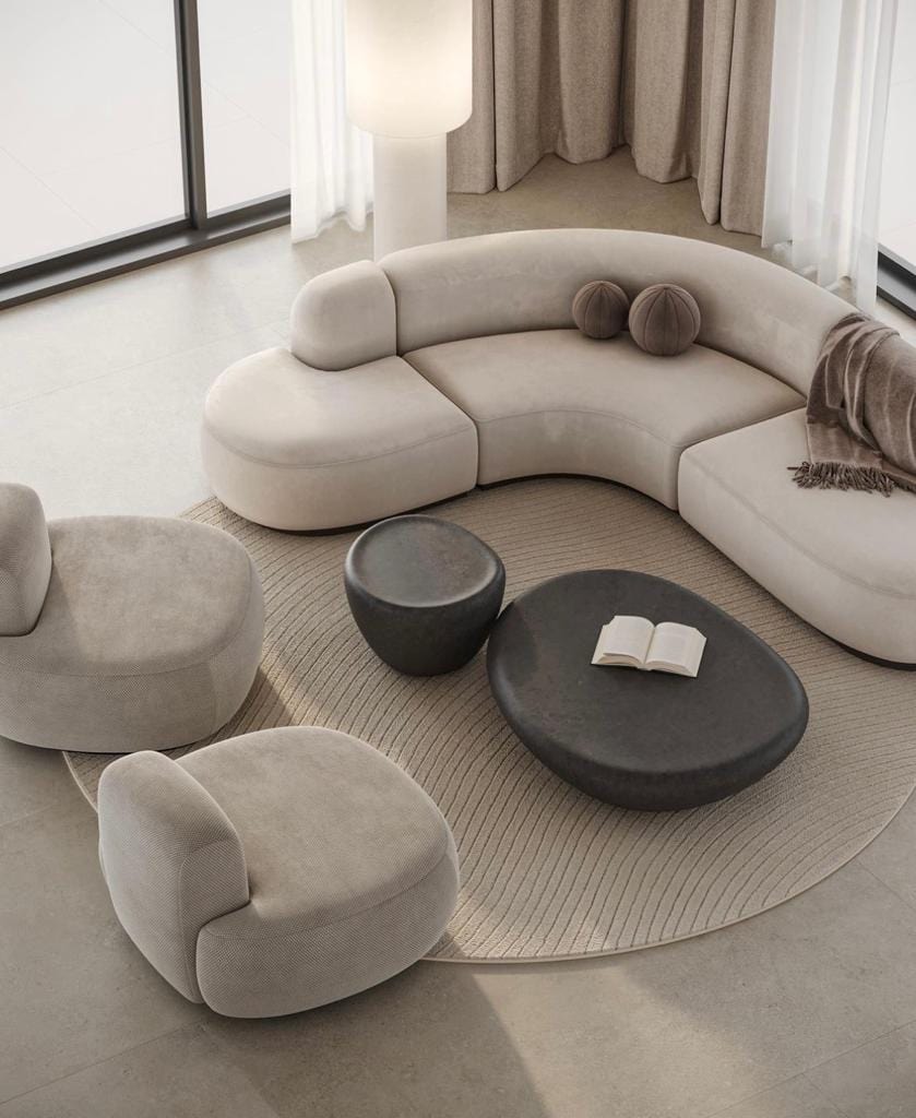 Home Atelier Lacos Performance Boucle Curve Sofa