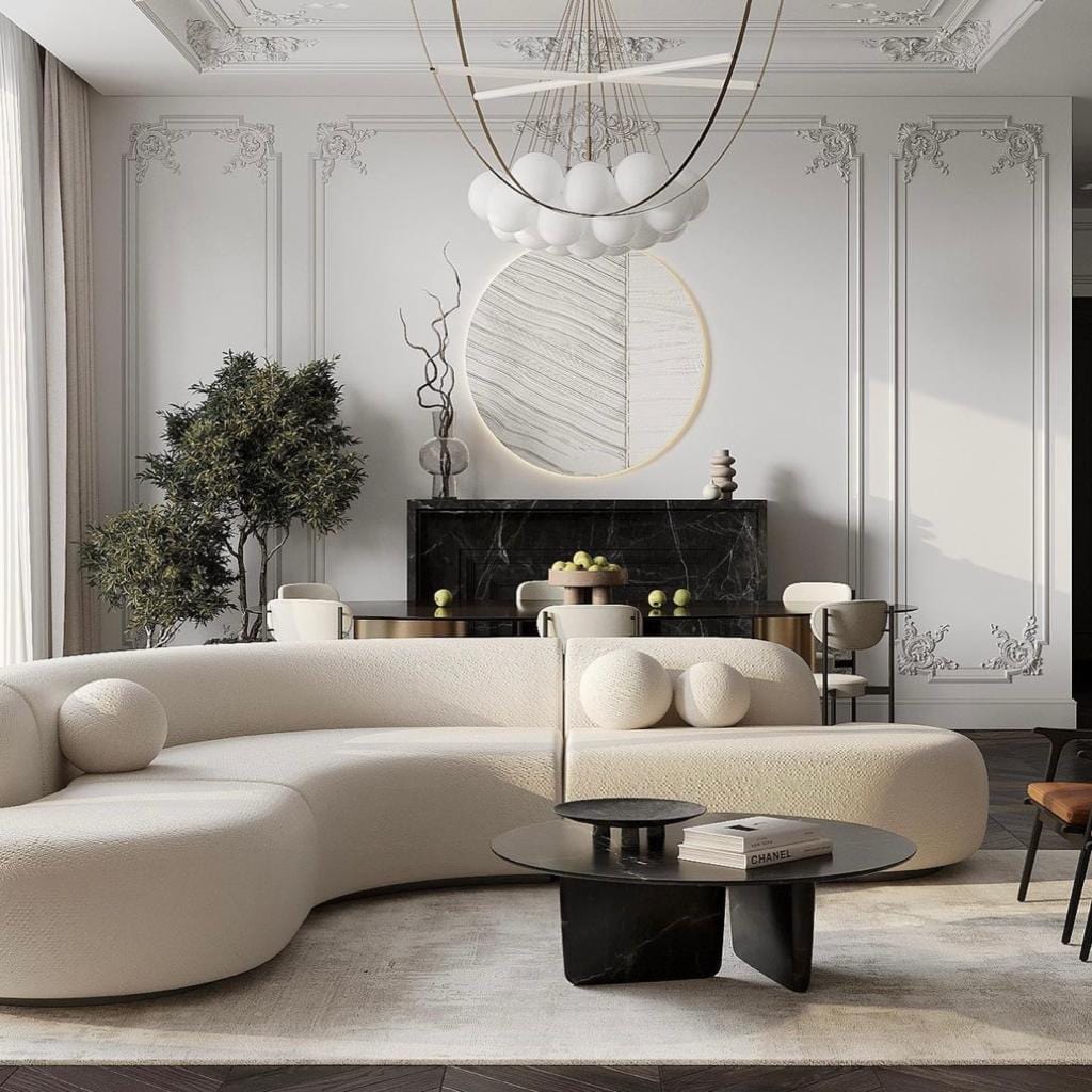 Home Atelier Lacos Performance Boucle Curve Sofa