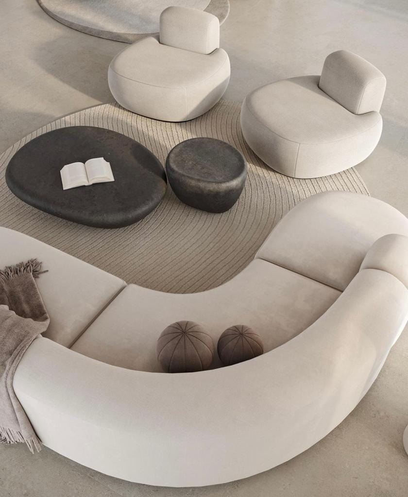 Home Atelier Lacos Performance Boucle Curve Sofa
