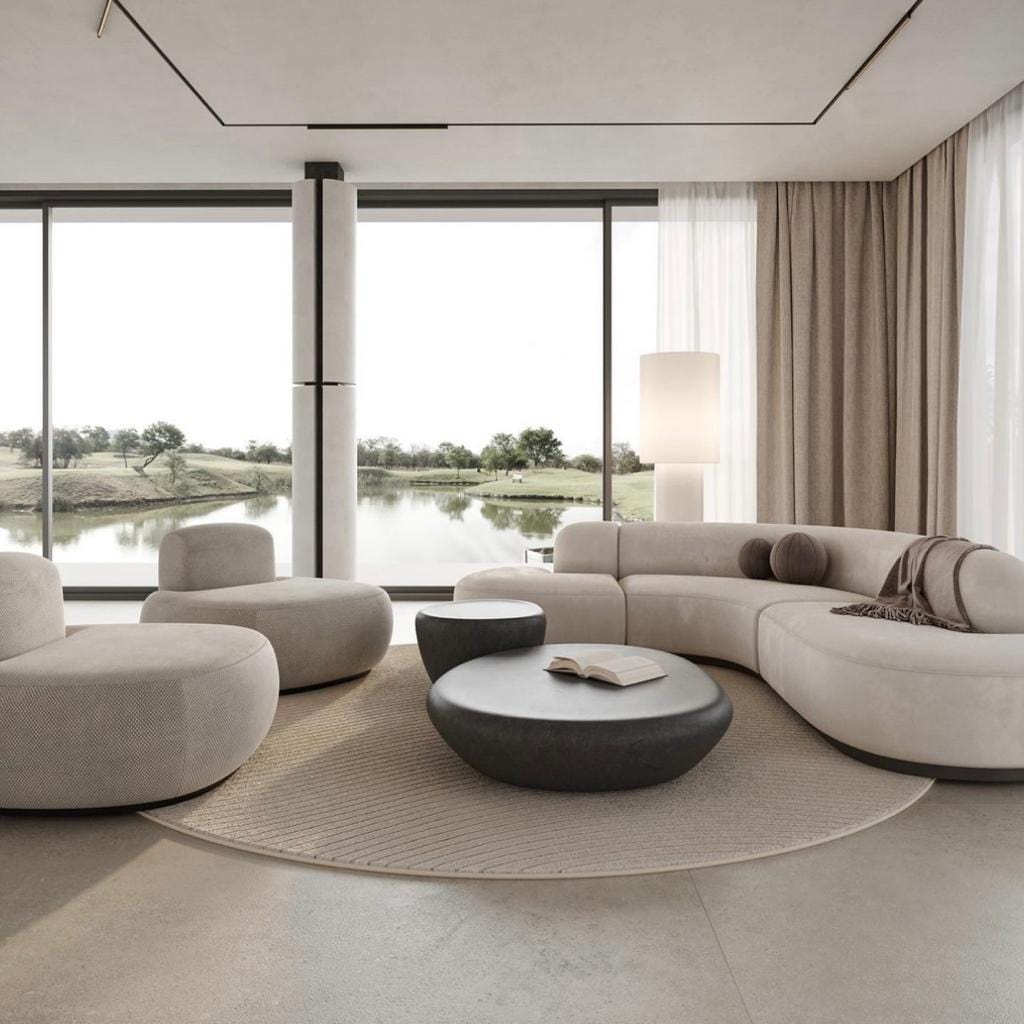 Home Atelier Lacos Performance Boucle Curve Sofa