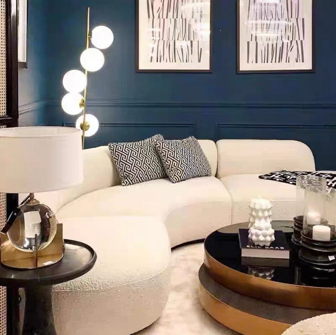 Home Atelier Lacos Performance Boucle Curve Sofa