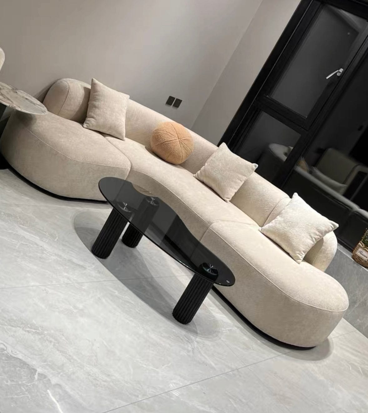 Home Atelier Lacos Performance Boucle Curve Sofa