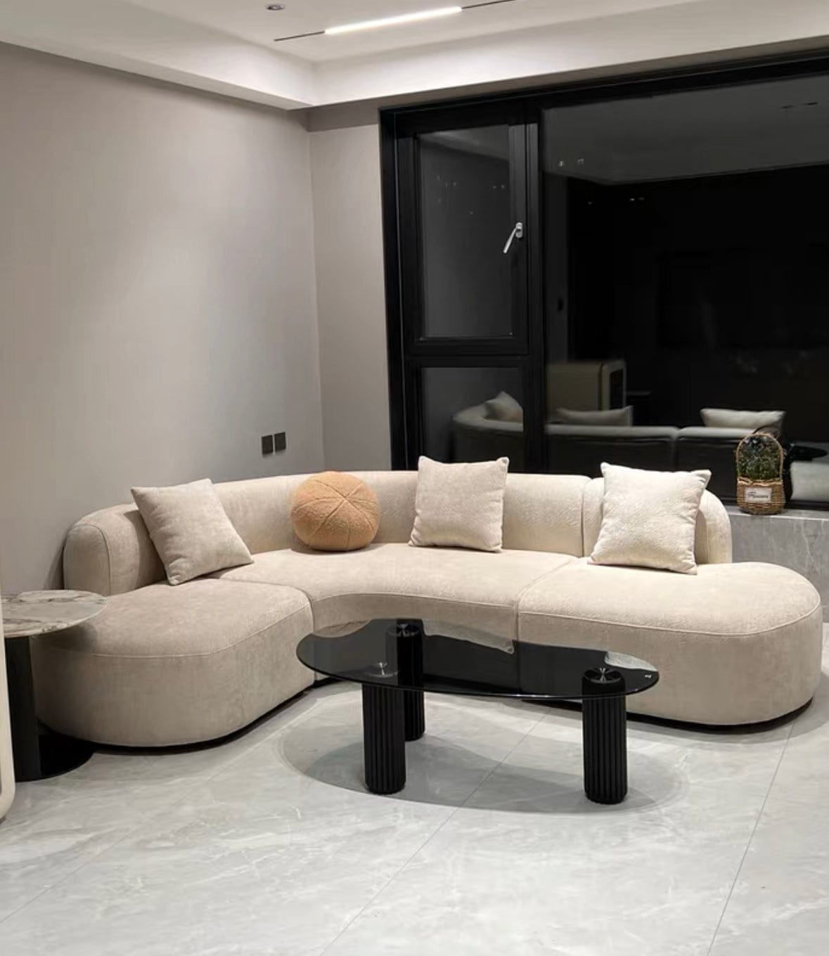 Home Atelier Lacos Performance Boucle Curve Sofa