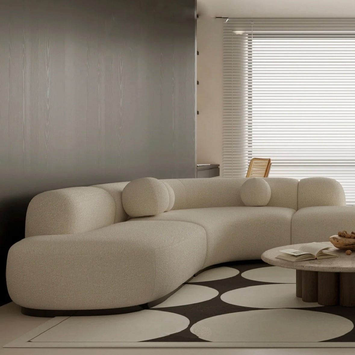 Home Atelier Lacos Performance Boucle Curve Sofa