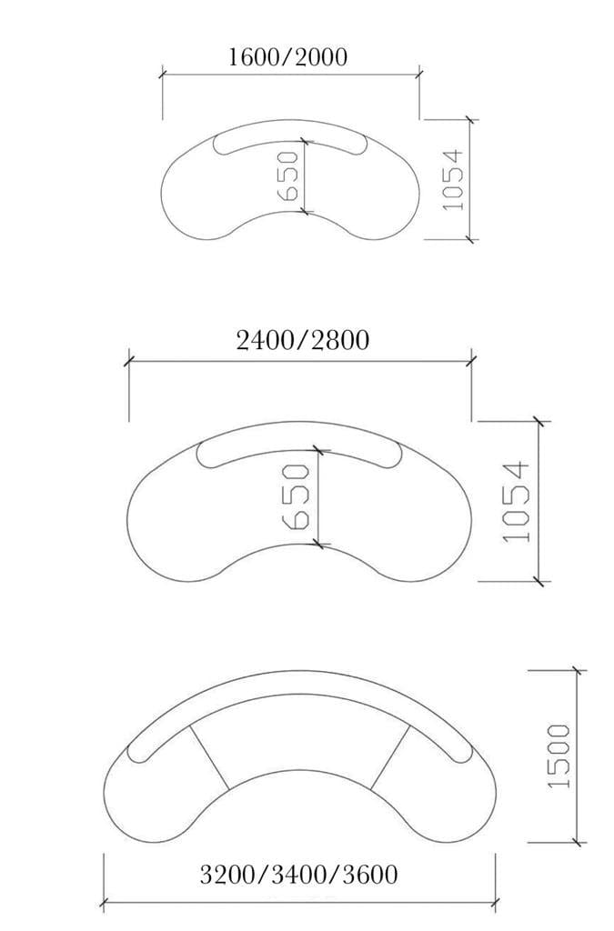 Home Atelier Lacos Performance Boucle Curve Sofa