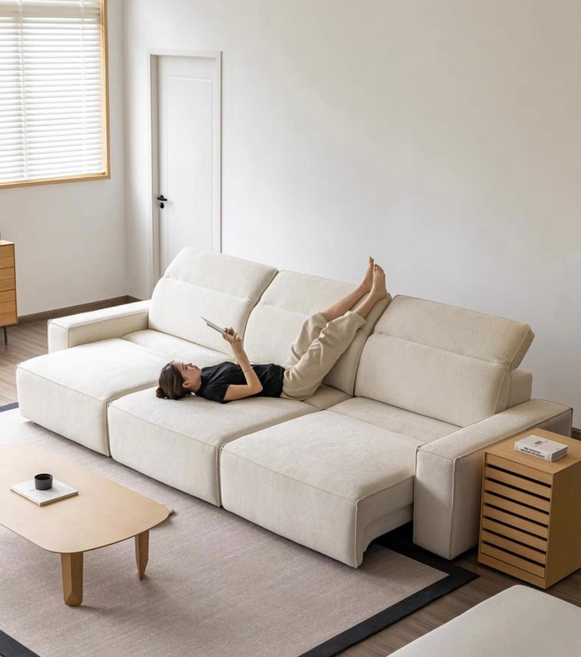 Home Atelier Laura Scratch Resistant Electric Sofa Bed