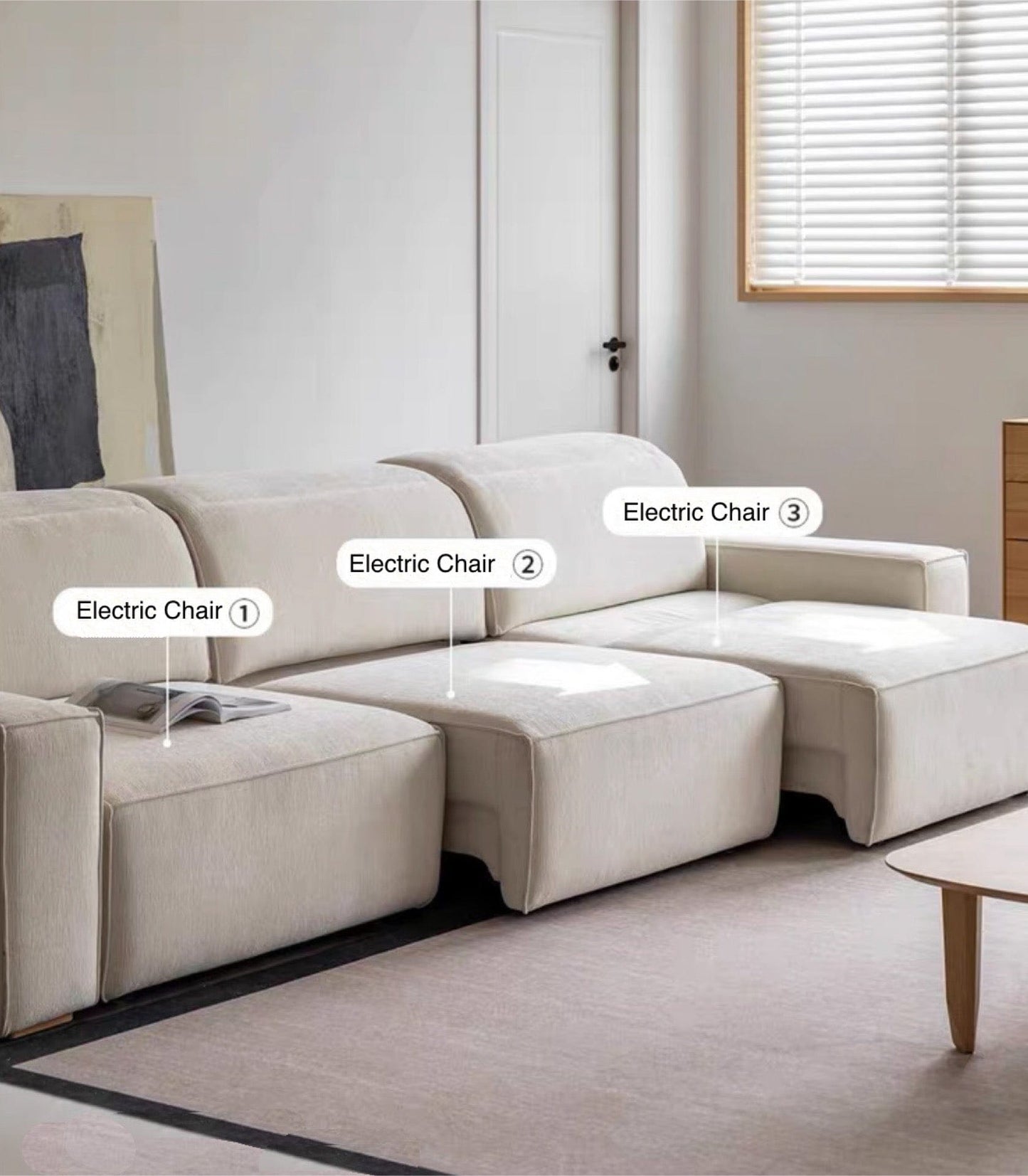Home Atelier Laura Scratch Resistant Electric Sofa Bed