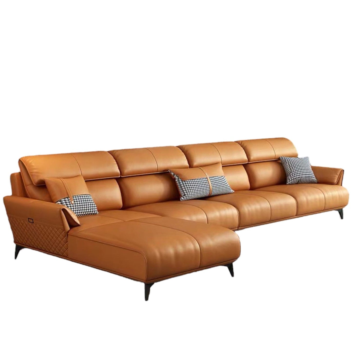 Home Atelier Lawrence Leather Sectional Sofa