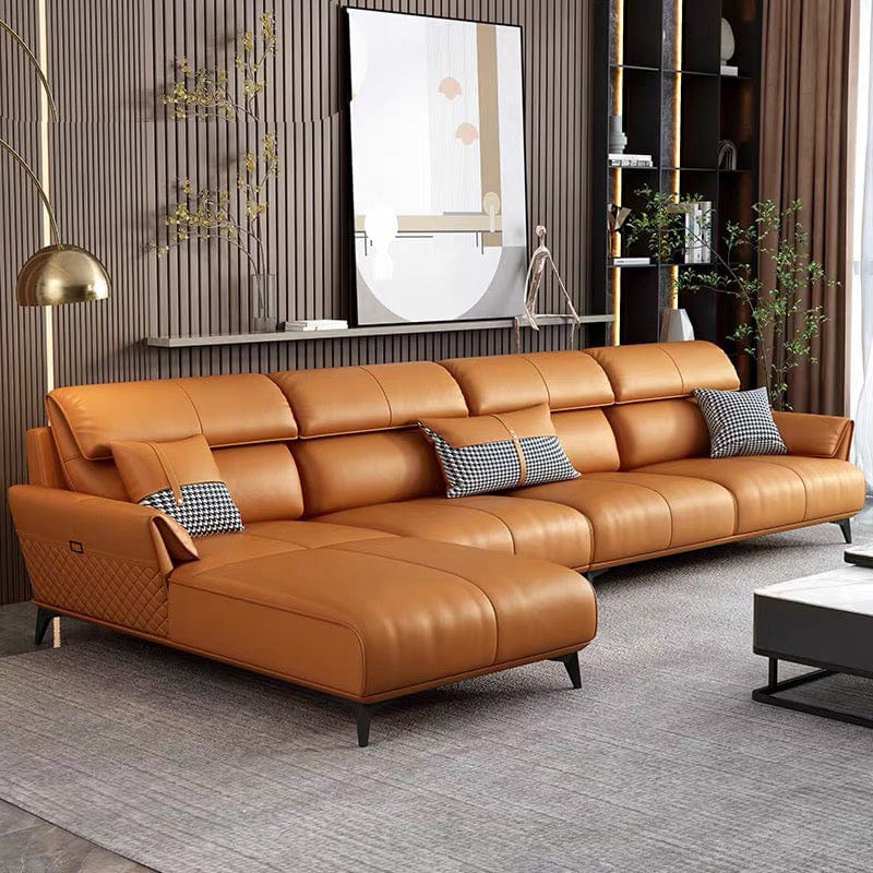 Home Atelier Lawrence Leather Sectional Sofa