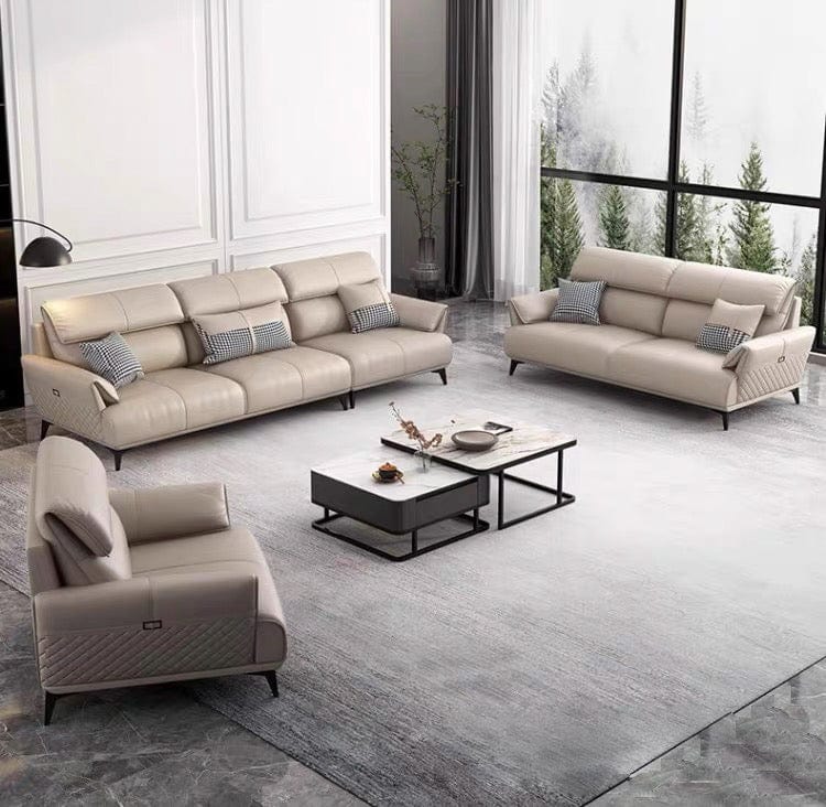 Home Atelier Lawrence Leather Sectional Sofa