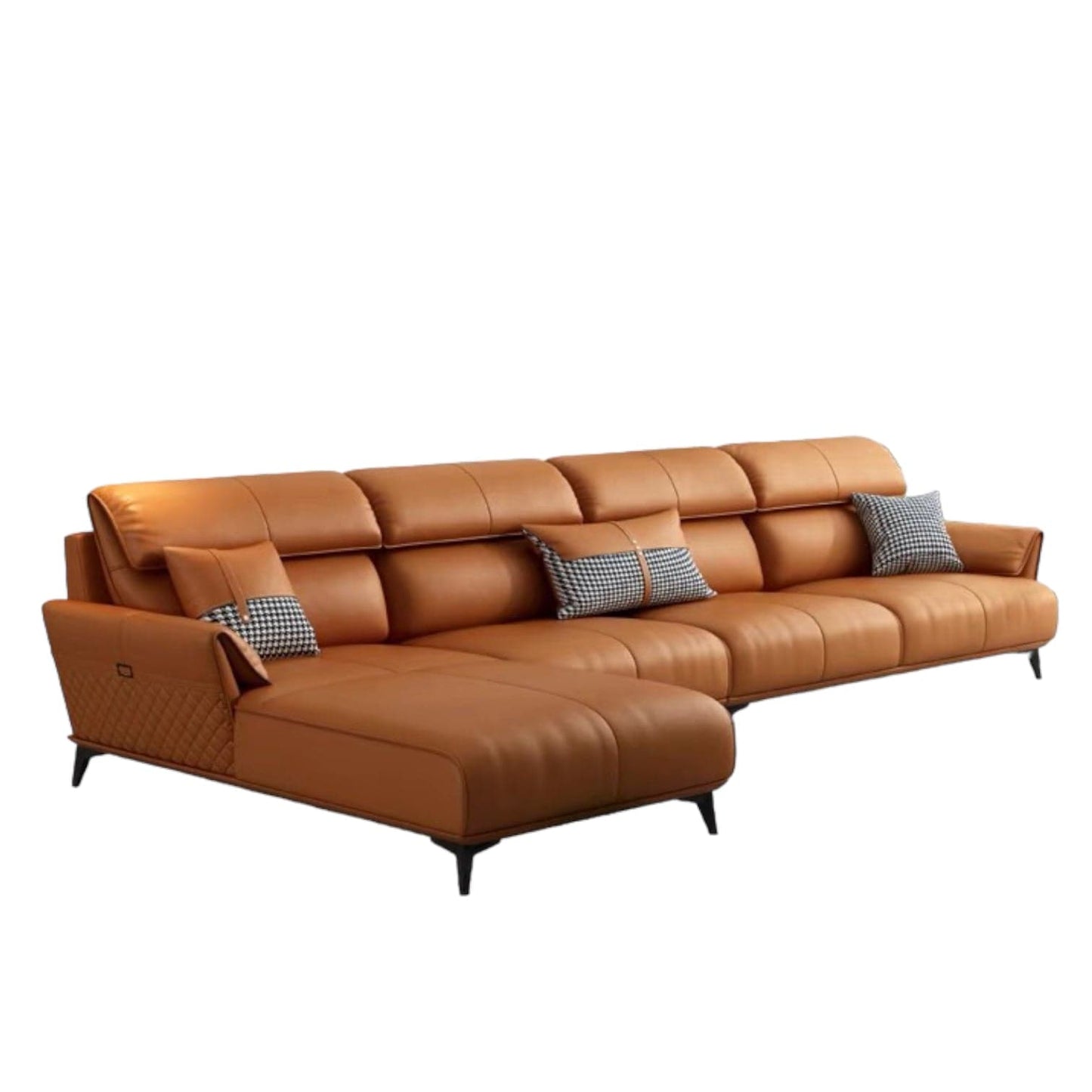 Home Atelier Lawrence Leather Sectional Sofa